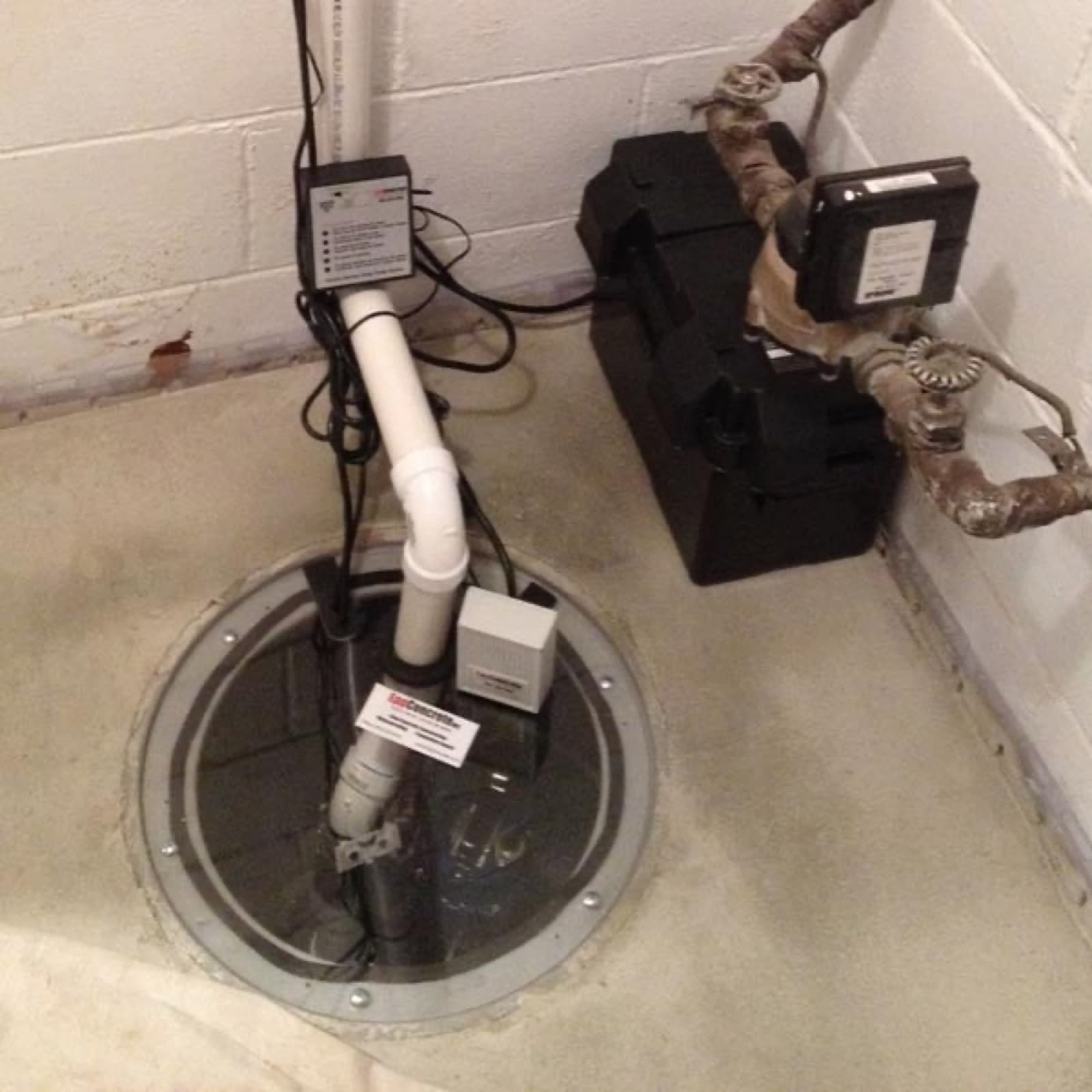 Sump pump system components