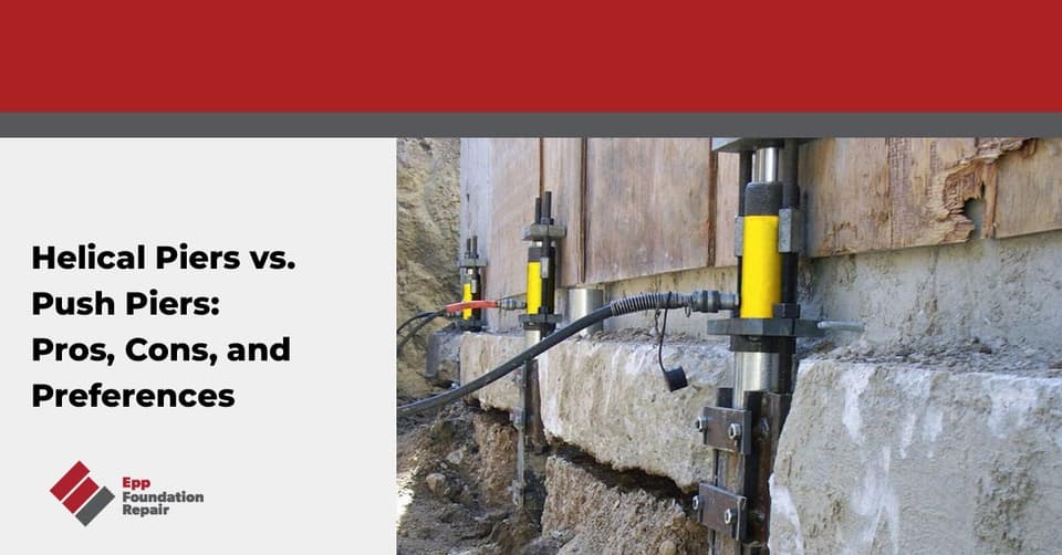 Push piers vs. Helical piers