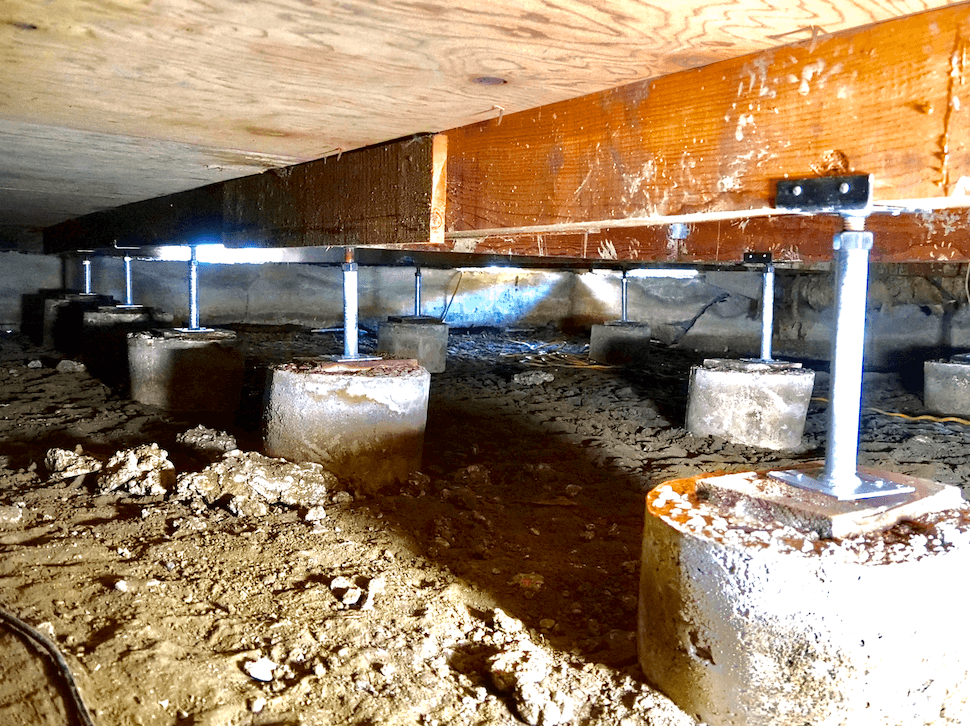Underlying cause of sagging floors in Midwest homes