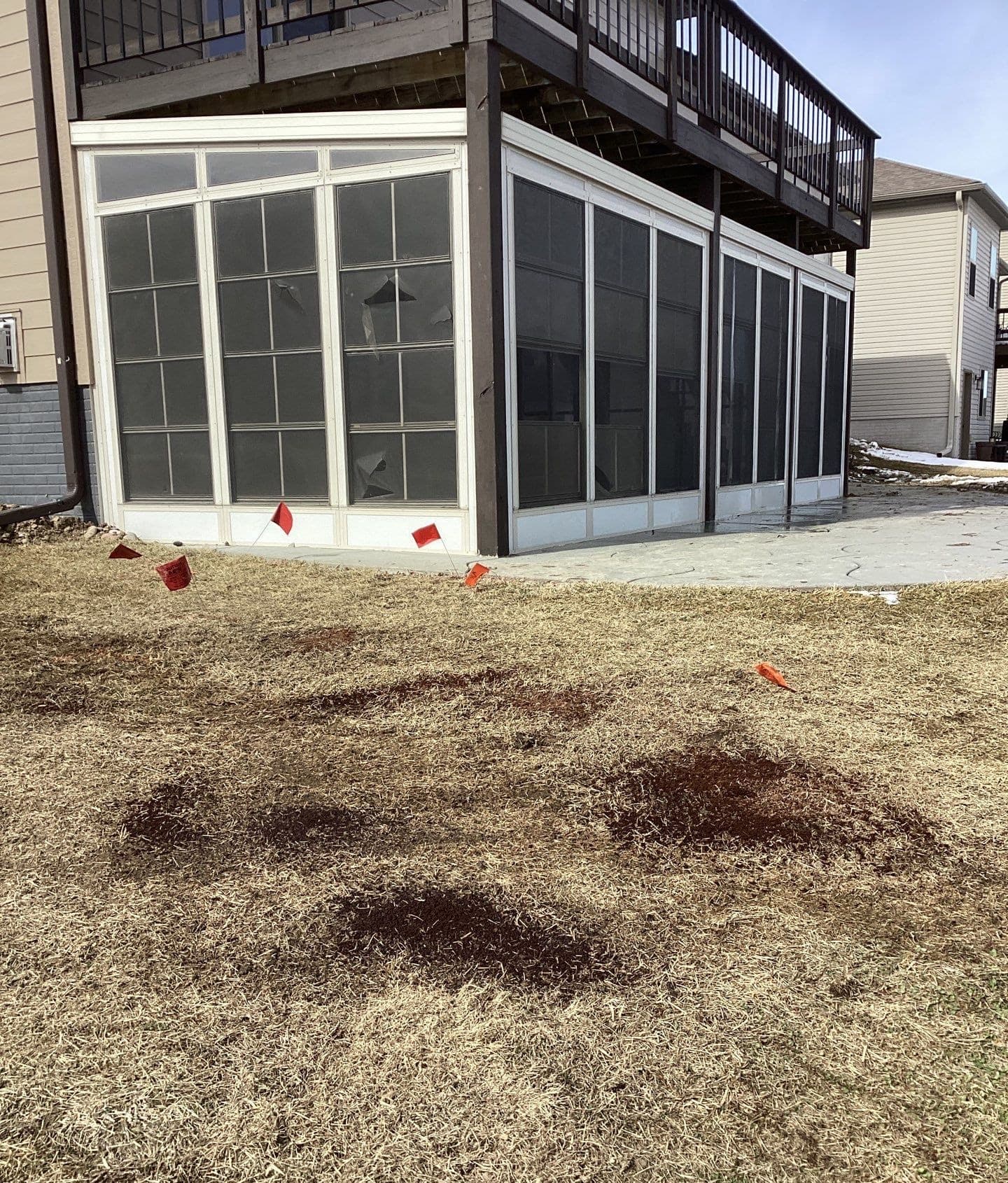 Early warning signs of sinking foundation on a Midwest home
