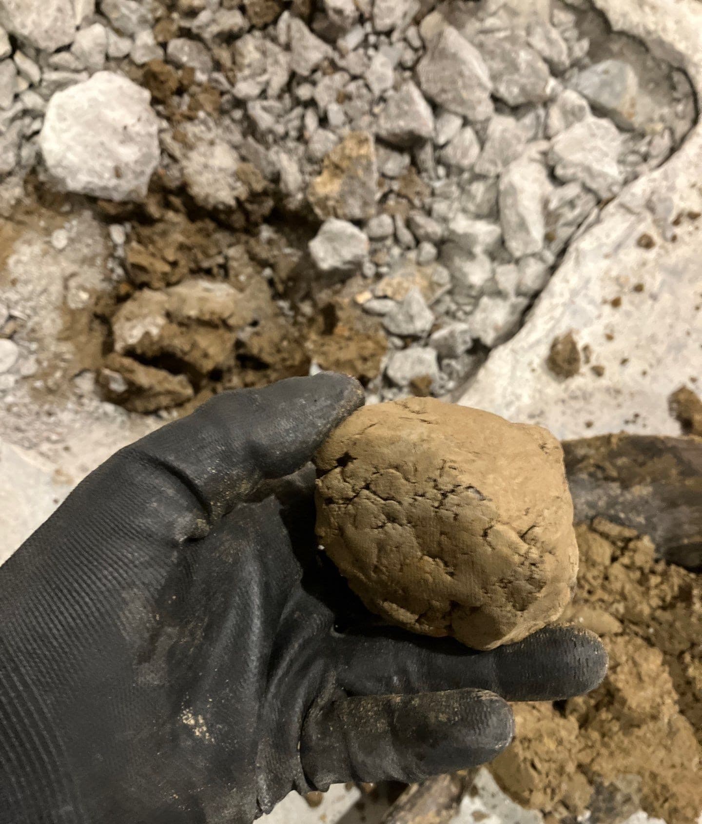 Epp Foundation Repair demonstrating expansive clay soil from a foundation excavation in Omaha, Nebraska