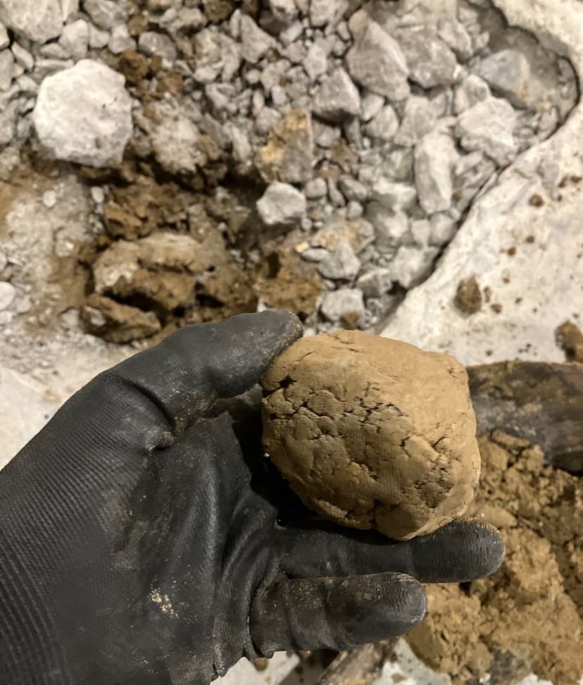 Epp Foundation Repair demonstrating expansive clay soil from a foundation excavation in Omaha, Nebraska