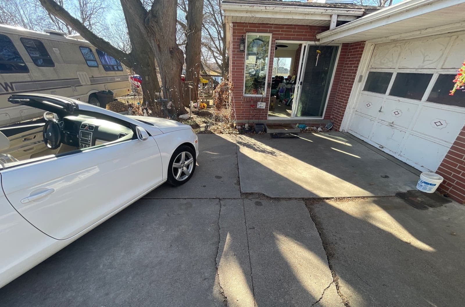 Sinking Driveways Diagnosed and Lifted Back to Grade diagnosed by Epp Foundation Repair