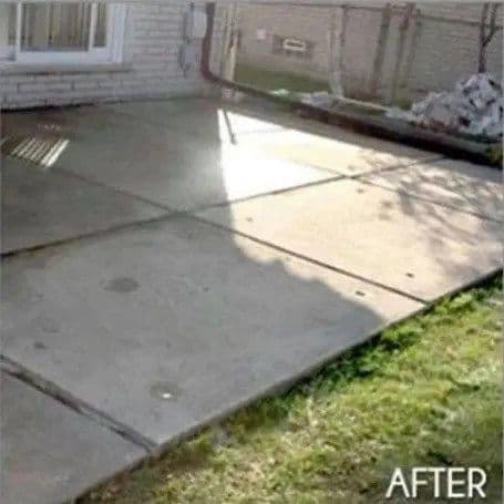Epp Foundation Repair showcasing a successfully leveled concrete patio slab after repair.