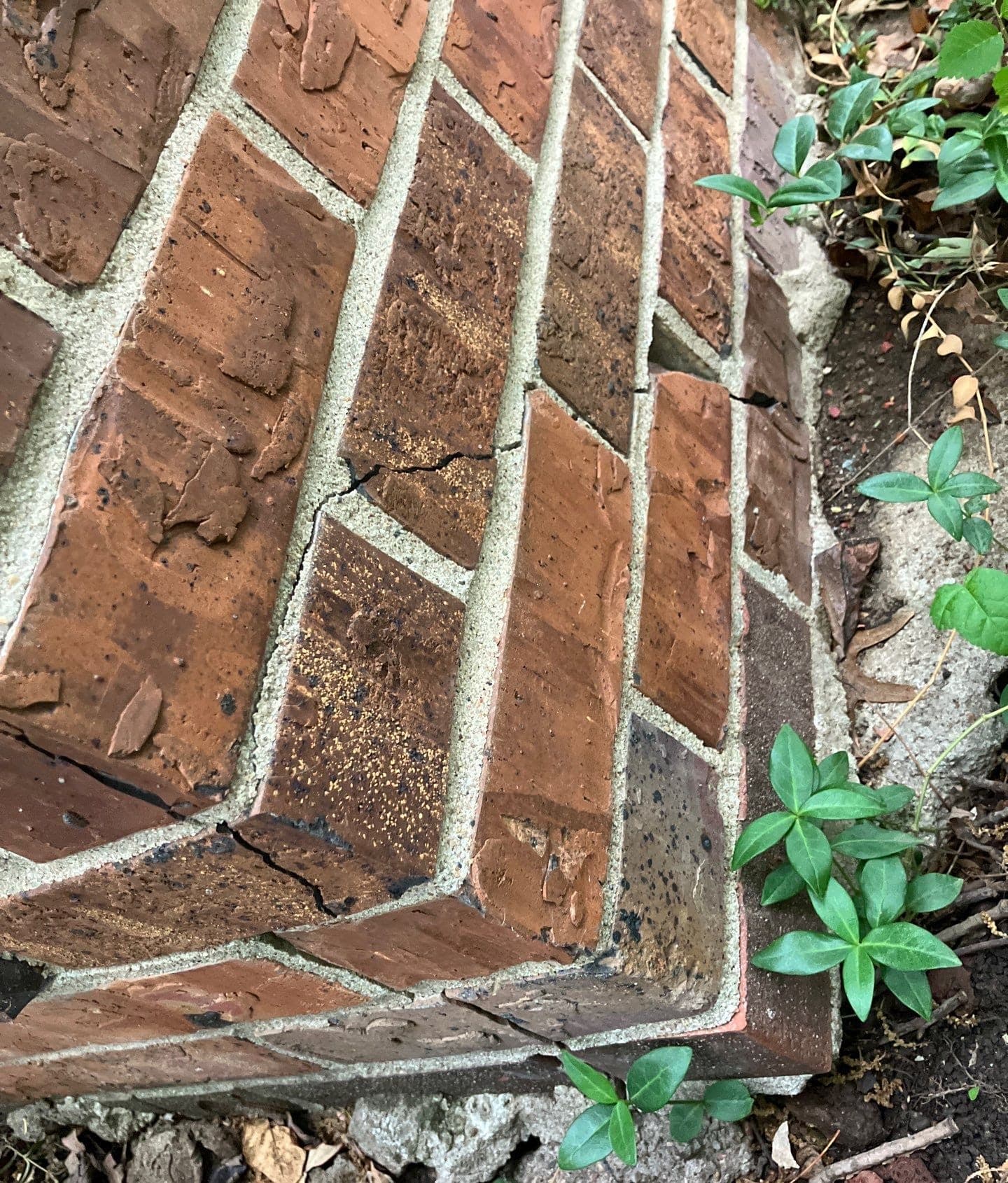 Early warning signs of cracked brick veneer diagnosed and stabilized on a Midwest home