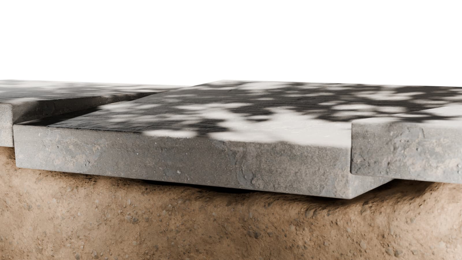 Early warning signs of uneven concrete slabs on a Midwest home
