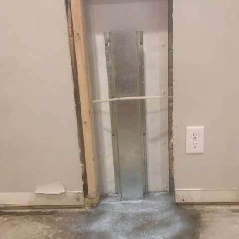 Completed window well drain