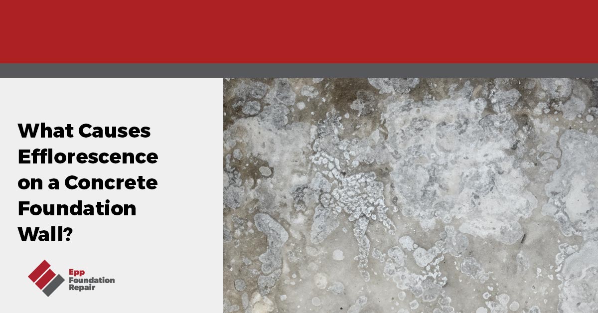 efflorescence on concrete