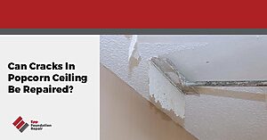 crack in popcorn ceiling